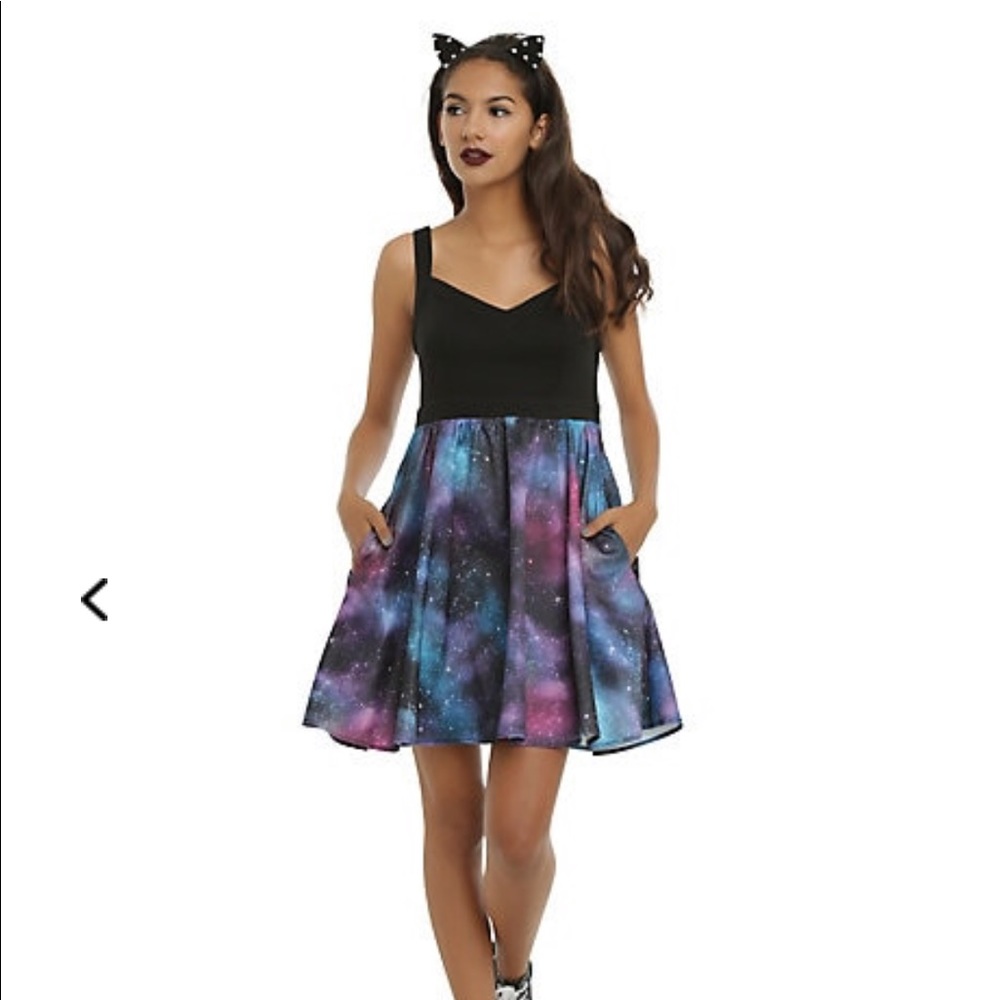 Hot topic Galaxy skater dress